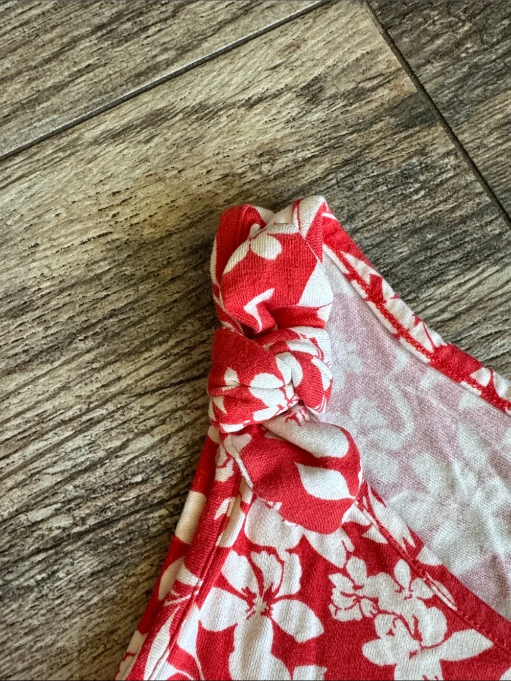 Children's Red Floral A-Line Dress